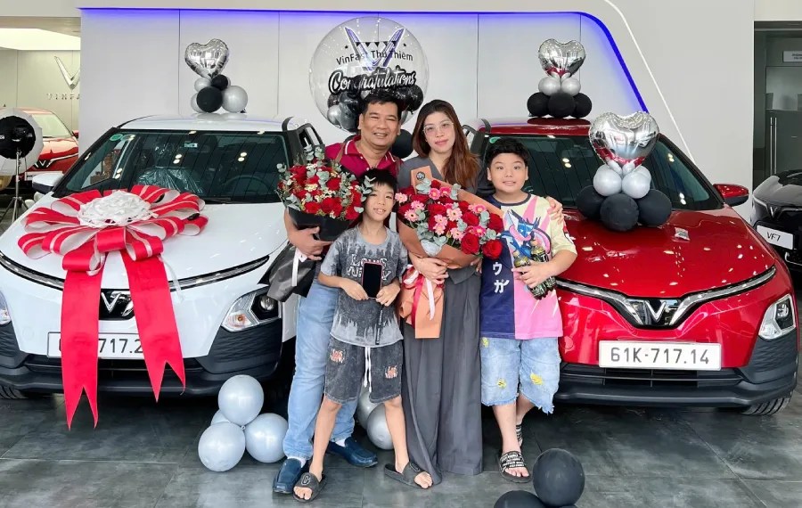 Giao 2 xe Vinfast VF5 tai Da Nang
